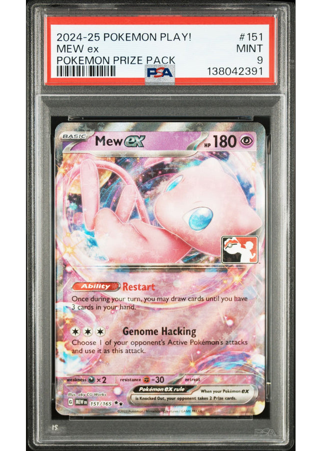 Mew ex Prize Pack PSA 9